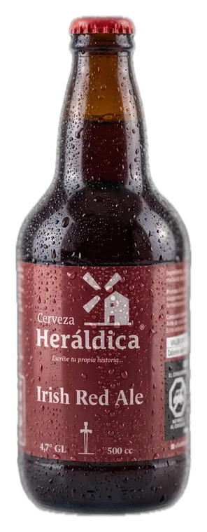 Botella de Irish Red Ale de Heráldica